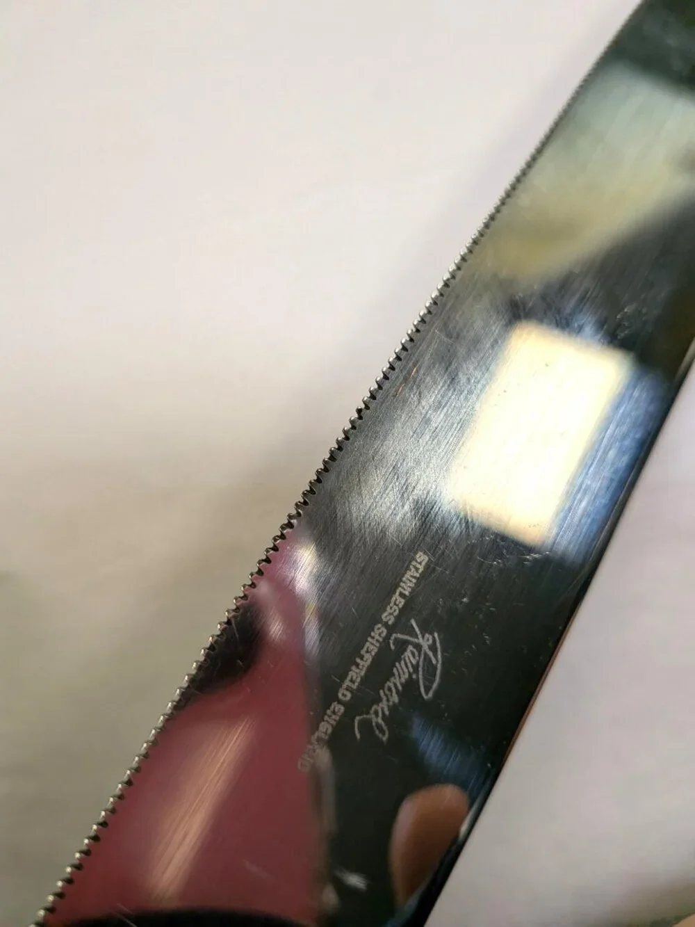Vintage Raimond Sheffield England Pearl Handle Cake Knife 12.5